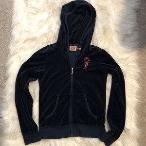 JUICY COUTURE CROWN VELOUR ROBERTSON JACKET